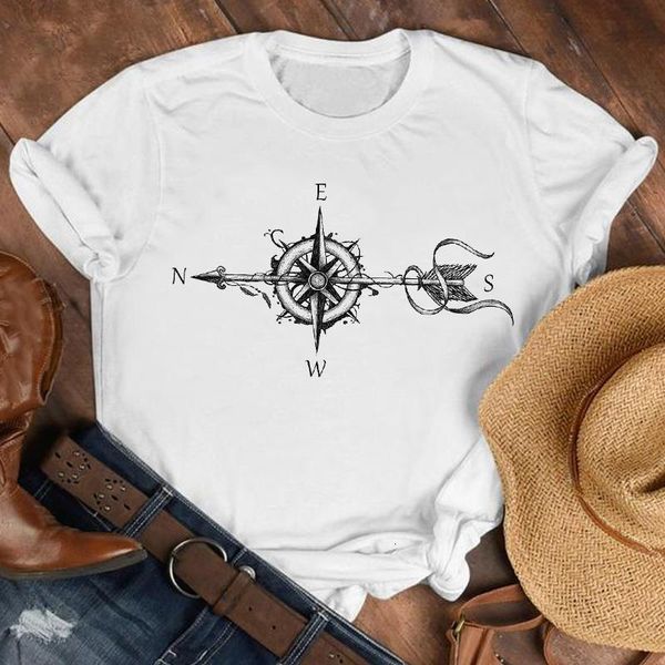 women lady cartoon compass feather printed summer fall shirt clothes tshirt tee womens female print t graphic t-shirt, White
women lady cartoon compass feather printed summer fall shirt clothes tshirt tee womens female print t graphic t-shirt, White