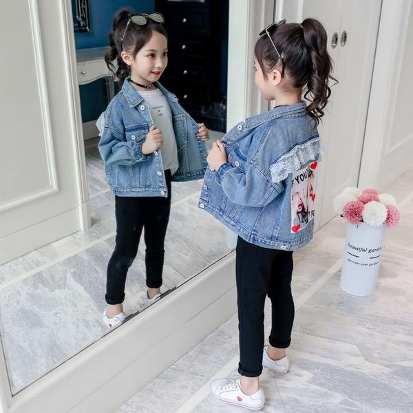 2021 childrenswear girls new style korean-style autumn kids' overcoat big boy autumn girl's lace jeans coat, Blue;gray
2021 childrenswear girls new style korean-style autumn kids' overcoat big boy autumn girl's lace jeans coat, Blue;gray