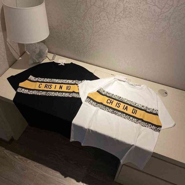 2022 factory wholesale new fashion dr family spring and summer leopard fashion embroidery letter women's short sleeve, White
2022 factory wholesale new fashion dr family spring and summer leopard fashion embroidery letter women's short sleeve, White