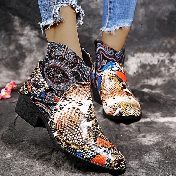 boots women's ankle serpentine pu leather mixed colors shoes for women punk winter 35-43 rubber, Black
boots women's ankle serpentine pu leather mixed colors shoes for women punk winter 35-43 rubber, Black