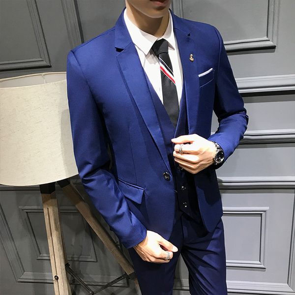 men's 3 piece suit blazer slim fit one button notch lapel dress business wedding party jacket vest pants & tie set lg6e, White;black
men's 3 piece suit blazer slim fit one button notch lapel dress business wedding party jacket vest pants & tie set lg6e, White;black