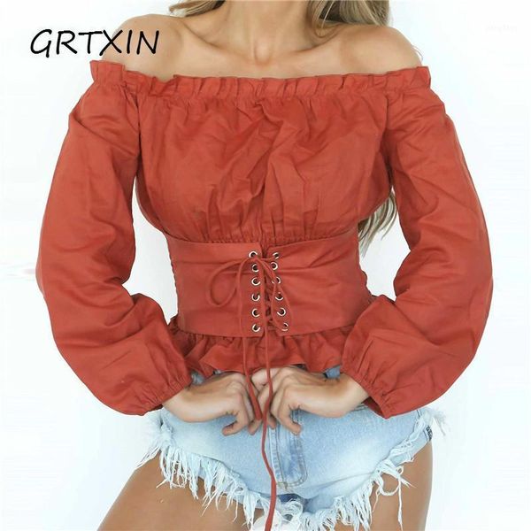 femininas spring autumn bow womens blouses ladies solid shirred off shoulder casual blouse shirts women's &, White
femininas spring autumn bow womens blouses ladies solid shirred off shoulder casual blouse shirts women's &, White