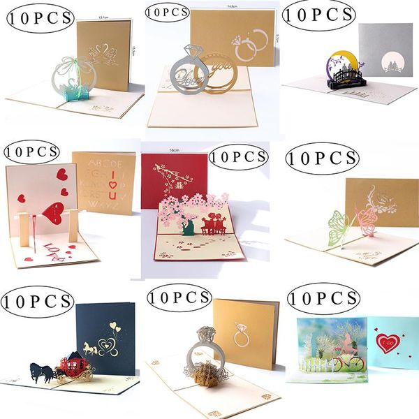 greeting cards wedding invitations laser cut 3d up romantic handmade valentine's day for lover postcard gift card 10pcs
greeting cards wedding invitations laser cut 3d up romantic handmade valentine's day for lover postcard gift card 10pcs