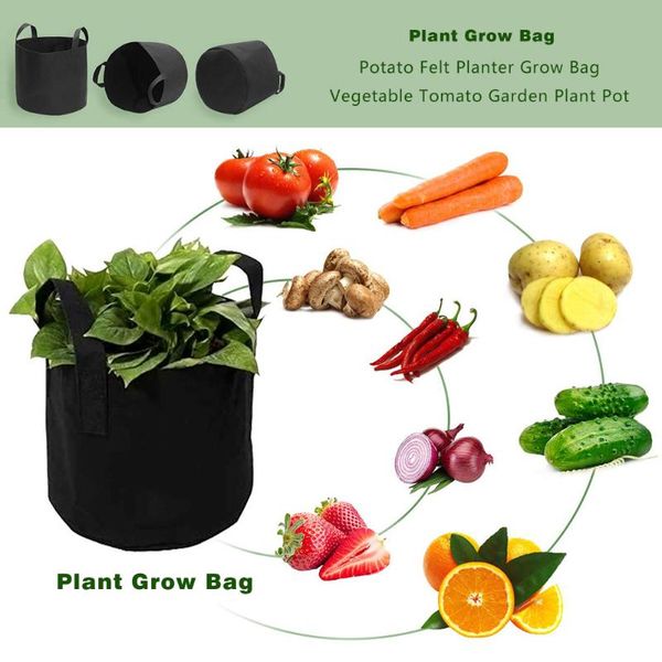 creative plant grow bag pe gallon black garden vegetable planter eco-friendly grow bag seedling pots garden supplies
creative plant grow bag pe gallon black garden vegetable planter eco-friendly grow bag seedling pots garden supplies