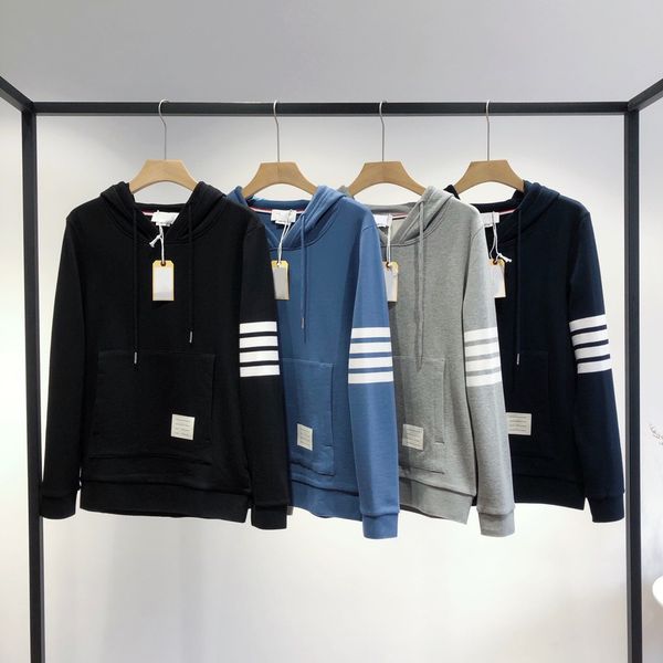 80103 korean version tb lovers classic yarn dyed four bars loose casual versatile terry pullover hooded sweater autumn, Black
80103 korean version tb lovers classic yarn dyed four bars loose casual versatile terry pullover hooded sweater autumn, Black