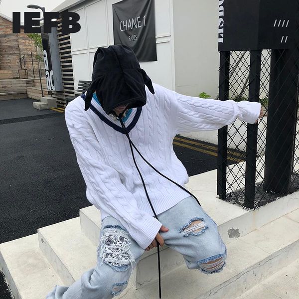 men's sweaters iefb 2021 preepy style autumn and winter causal chic design high street v-neck minority knitwear couple, White;black
men's sweaters iefb 2021 preepy style autumn and winter causal chic design high street v-neck minority knitwear couple, White;black