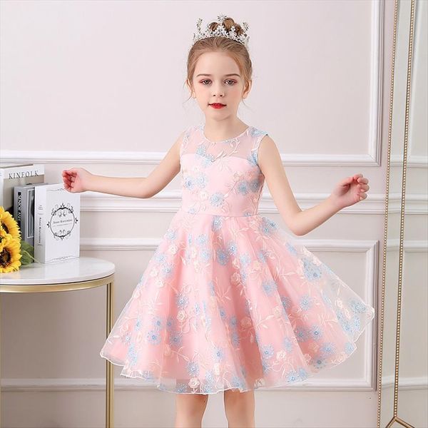for girl summer elegant dresses printed mesh birthday party wedding kids ball gown, Red;yellow
for girl summer elegant dresses printed mesh birthday party wedding kids ball gown, Red;yellow