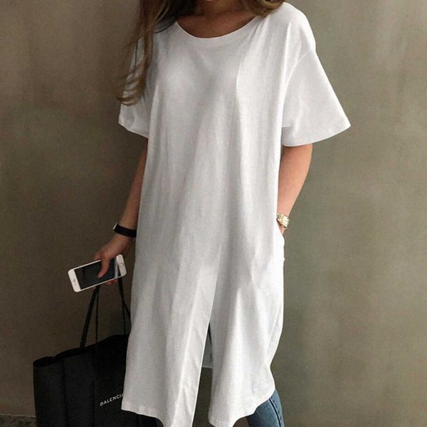 casual dresses female korean woman summer loosely ed in short sleeves plain white fashion midi split o6xs, Black;gray
casual dresses female korean woman summer loosely ed in short sleeves plain white fashion midi split o6xs, Black;gray