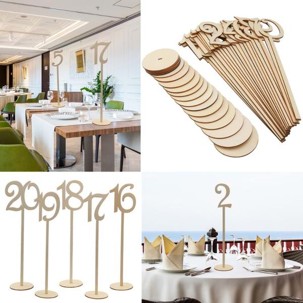 party decoration 20pcs 1-20 wooden table numbers with holder base for wedding or home (wood color)
party decoration 20pcs 1-20 wooden table numbers with holder base for wedding or home (wood color)