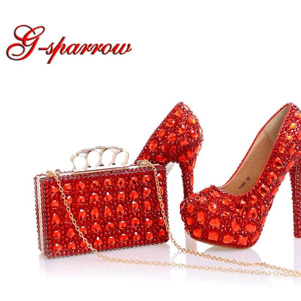 dress shoes glitter red crystal bridal wedding party evening prom high heels with matching clutch bag, Black
dress shoes glitter red crystal bridal wedding party evening prom high heels with matching clutch bag, Black