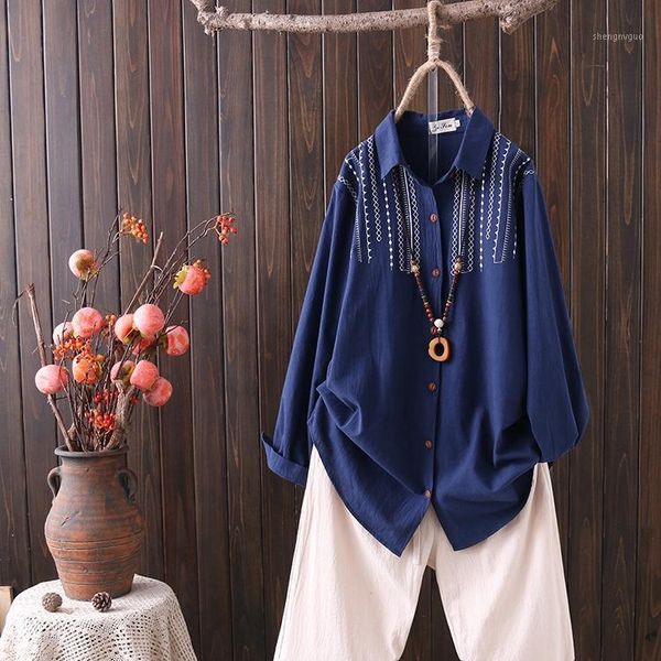women's blouses & shirts plus size 2xl-4xl blouse vintage embroidery long sleeved, White
women's blouses & shirts plus size 2xl-4xl blouse vintage embroidery long sleeved, White