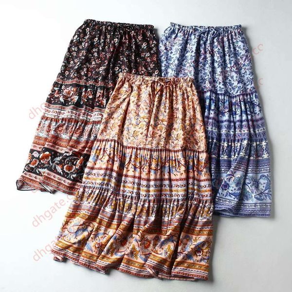 boho floral print long skirt women cotton elastic waist bottoms bohemian beach holiday seaside summer skirt female fashion spring 2020 new, Black
boho floral print long skirt women cotton elastic waist bottoms bohemian beach holiday seaside summer skirt female fashion spring 2020 new, Black