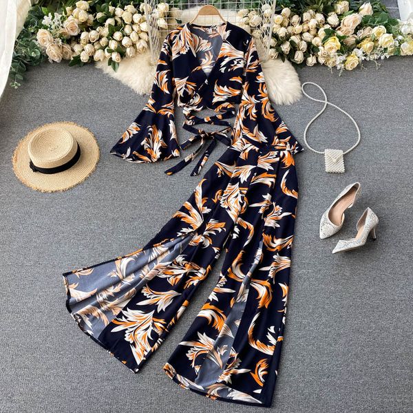 bohemian vacation beach two piece set women v-neck bandage short + high waist split wide leg pant suit spring autumnswimwear bathi, Black;gray
bohemian vacation beach two piece set women v-neck bandage short + high waist split wide leg pant suit spring autumnswimwear bathi, Black;gray