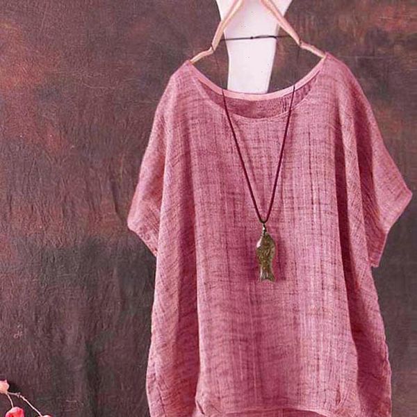 2019 summer women blouses retro o neck batwing sleeve baggy party cotton linen loose casual shirt plus size cno, White
2019 summer women blouses retro o neck batwing sleeve baggy party cotton linen loose casual shirt plus size cno, White
