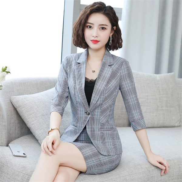 work dresses fashion temperament lattice women skirt suits slim business blazer & ol sets 3/4 sleeve career jacket, White;black
work dresses fashion temperament lattice women skirt suits slim business blazer & ol sets 3/4 sleeve career jacket, White;black
