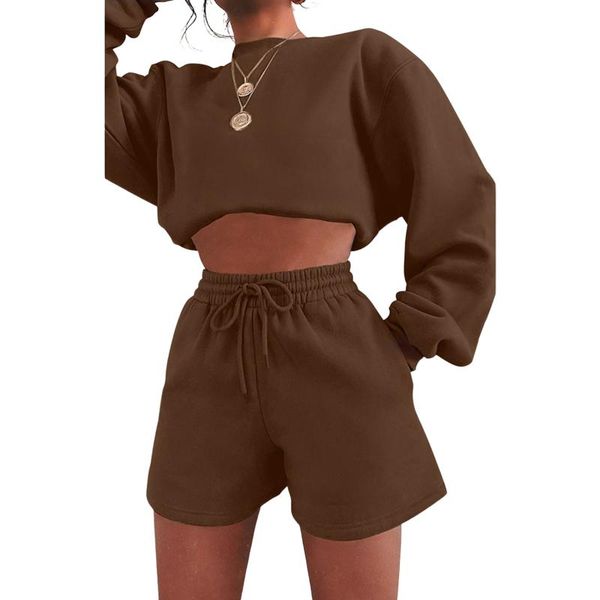 women's tracksuits 2pcs women sets suitstracksuit solid color o-neck long sleeves pullover drawstring shorts for girls, 4 colors, Gray
women's tracksuits 2pcs women sets suitstracksuit solid color o-neck long sleeves pullover drawstring shorts for girls, 4 colors, Gray