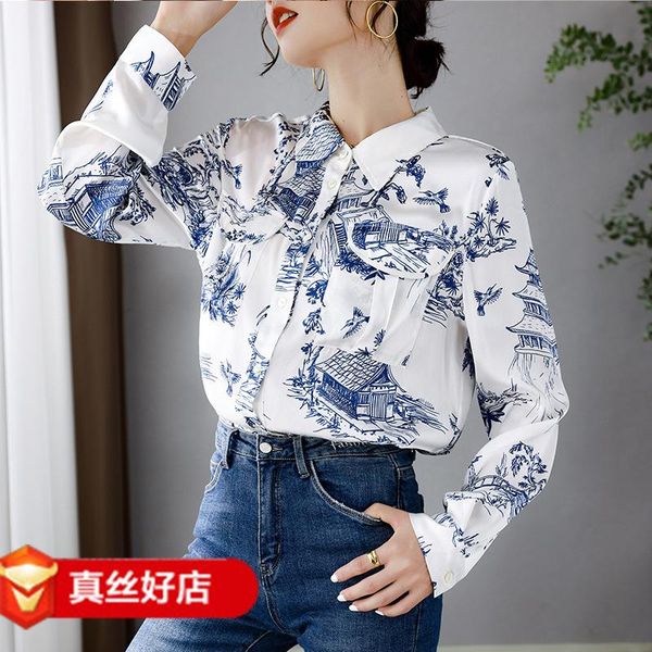 women's blouses & shirts white print porcelain floral women silk blouse long sleeve oversize casual office dress cloth dro
women's blouses & shirts white print porcelain floral women silk blouse long sleeve oversize casual office dress cloth dro