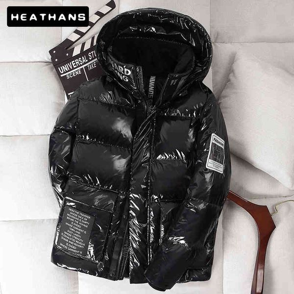 -30 degree men's winter ets 90% white duck parka coats male thick warm hooded streetwear coupl shiny down et, Black;white
-30 degree men's winter ets 90% white duck parka coats male thick warm hooded streetwear coupl shiny down et, Black;white