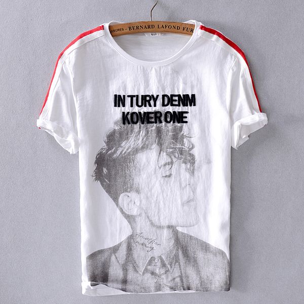 2021 new summer short-sleeved cotton t-shirt casual line t shirt men embroidery breathable round neck flax tshirt mens camisa oo7t, White;black
2021 new summer short-sleeved cotton t-shirt casual line t shirt men embroidery breathable round neck flax tshirt mens camisa oo7t, White;black