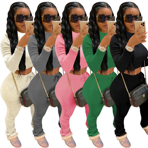 fashion two piece set women turtleneck long sleeve crop and stacked pants sets fall winter 2021 d41-ag93, White
fashion two piece set women turtleneck long sleeve crop and stacked pants sets fall winter 2021 d41-ag93, White