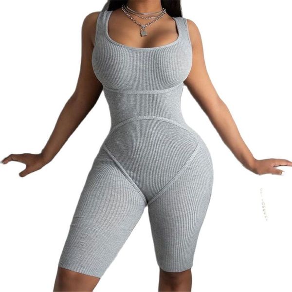 women's jumpsuits & rompers xllais rib cotton women jumpsuit tight stretchy playsuit gray summer sleeveless clubwear casual sweatsuits, Black;white
women's jumpsuits & rompers xllais rib cotton women jumpsuit tight stretchy playsuit gray summer sleeveless clubwear casual sweatsuits, Black;white