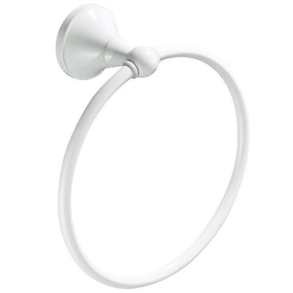 new towel ring wall-mounted bathroom towel rack circular rack white 
new towel ring wall-mounted bathroom towel rack circular rack white