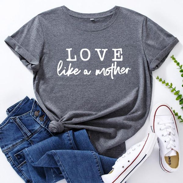 women's t-shirt love like a mother women's graphic tees 100% cotton short sleeve crew neck loose t shirt female summer casual clot, White
women's t-shirt love like a mother women's graphic tees 100% cotton short sleeve crew neck loose t shirt female summer casual clot, White