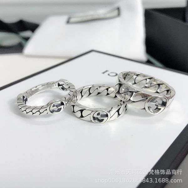 ring gujia double g letter interlocking couple 925 silver hip hop trend chain twisted rope men's and women's
ring gujia double g letter interlocking couple 925 silver hip hop trend chain twisted rope men's and women's