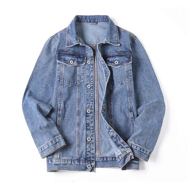 2020 fashion brand large spring new light blue wash denim jacket loose and fattened men's coat, Black;brown
2020 fashion brand large spring new light blue wash denim jacket loose and fattened men's coat, Black;brown