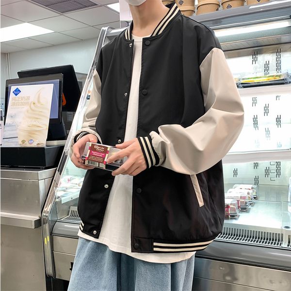 casual baseball suit korean trend loose spring and autumn hip hop bf et men's, Black;brown
casual baseball suit korean trend loose spring and autumn hip hop bf et men's, Black;brown