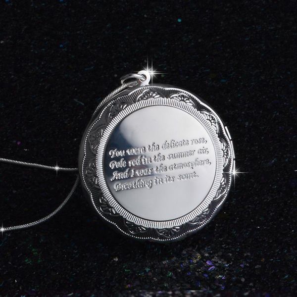 pendant necklaces england retro 925 sterling silver necklace round open locket po women collar jewelry men
pendant necklaces england retro 925 sterling silver necklace round open locket po women collar jewelry men