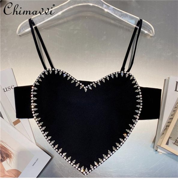 women's tanks & camis rhinestone edge peach heart backless spaghetti straps women summer 2021 all-match camisole tank black, White
women's tanks & camis rhinestone edge peach heart backless spaghetti straps women summer 2021 all-match camisole tank black, White