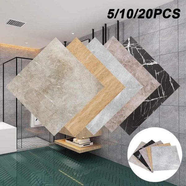 floor stickers self adhesive marble wallpapers for living room wall decor bathroom wall sticker diy ground decor