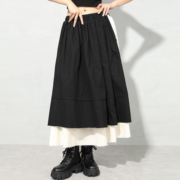seebeautiful casual irregular stitching loose a-line half-body skirt elastic waist simple new fashion 2021 spring women m963, Black
seebeautiful casual irregular stitching loose a-line half-body skirt elastic waist simple new fashion 2021 spring women m963, Black