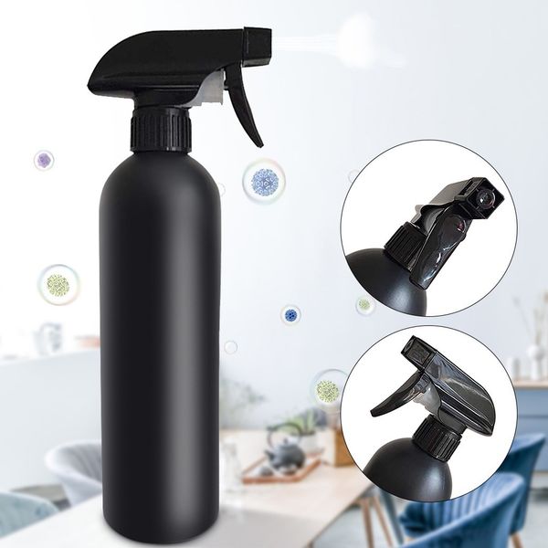 1pcs 500ml empty spray plastic bottle wash cleanser kitchen water sprayer refillable bottle with mist black
1pcs 500ml empty spray plastic bottle wash cleanser kitchen water sprayer refillable bottle with mist black