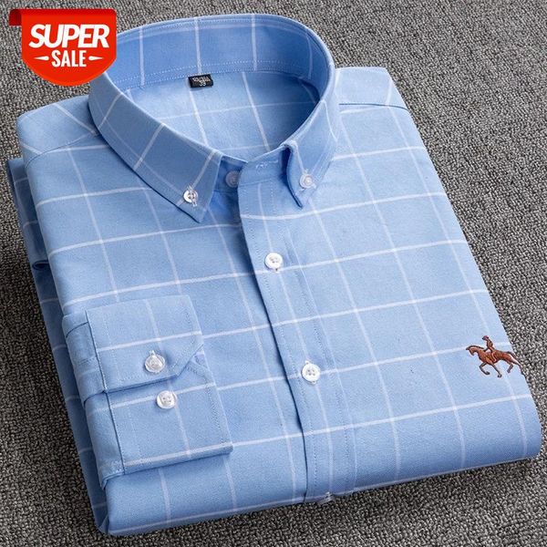 pure cotton oxford shirts for men casual long sleeve mens plaid shirt without pockets regular fit autumn checkered clothing male #ut9j, White;black
pure cotton oxford shirts for men casual long sleeve mens plaid shirt without pockets regular fit autumn checkered clothing male #ut9j, White;black