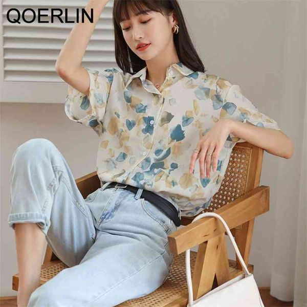 elegant blouse women printed short sleeve chiffon shirt holiday loose single breasted plus size female 210601, White
elegant blouse women printed short sleeve chiffon shirt holiday loose single breasted plus size female 210601, White
