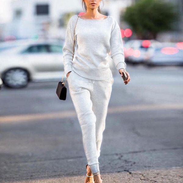 lasperal 2021 new spring autumn winter lossky slim women knitted suit casual track suits o-neck long sleeve ladies sports suits, Gray
lasperal 2021 new spring autumn winter lossky slim women knitted suit casual track suits o-neck long sleeve ladies sports suits, Gray