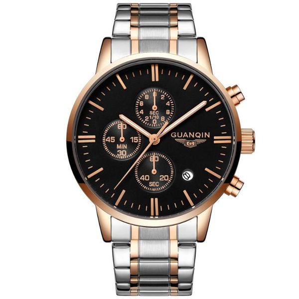 wristwatches relogio masculino guanqin mens watches chronograph luminous hands clock men business full steel quartz watch, Slivery;brown
wristwatches relogio masculino guanqin mens watches chronograph luminous hands clock men business full steel quartz watch, Slivery;brown