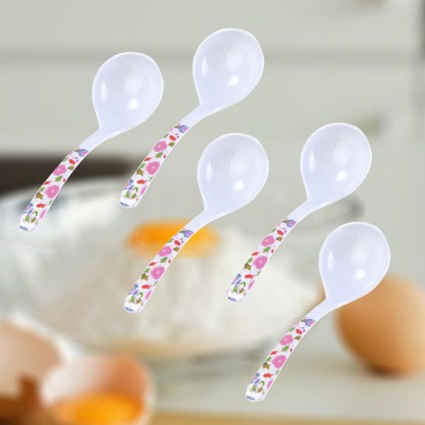 spoons 5 pcs large soup spoon imitation ceramic long handle scoop kitchen ladles for eating porridge (random pattern)
spoons 5 pcs large soup spoon imitation ceramic long handle scoop kitchen ladles for eating porridge (random pattern)