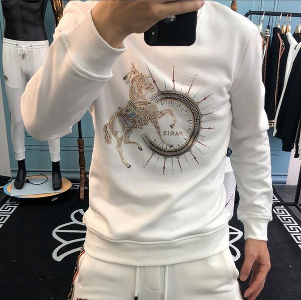 men's hoodies & sweatshirts europe station men's autumn 2021 new long sleeve t-shirt trend slim fashion brand diamond sweater men, Black
men's hoodies & sweatshirts europe station men's autumn 2021 new long sleeve t-shirt trend slim fashion brand diamond sweater men, Black