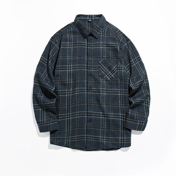 2021 new spring autumn long sleeve shirt men japanese style casual plaid men shirts plus size -4xl camisa masculina, White;black
2021 new spring autumn long sleeve shirt men japanese style casual plaid men shirts plus size -4xl camisa masculina, White;black