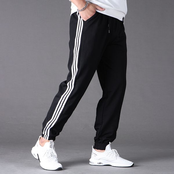 three bars large size casual pants loose slimming weight-catcher mens clothing plus-sized plus-sized fat people fat guys pants, Black
three bars large size casual pants loose slimming weight-catcher mens clothing plus-sized plus-sized fat people fat guys pants, Black