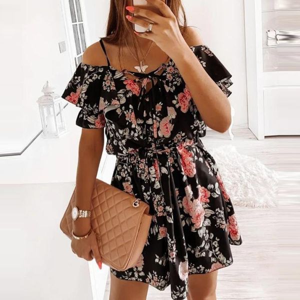 casual dresses hillsionly plus size women's fashion floral print short-sleeved halter strapless lace-up mini beach dress sundress, Black;gray
casual dresses hillsionly plus size women's fashion floral print short-sleeved halter strapless lace-up mini beach dress sundress, Black;gray