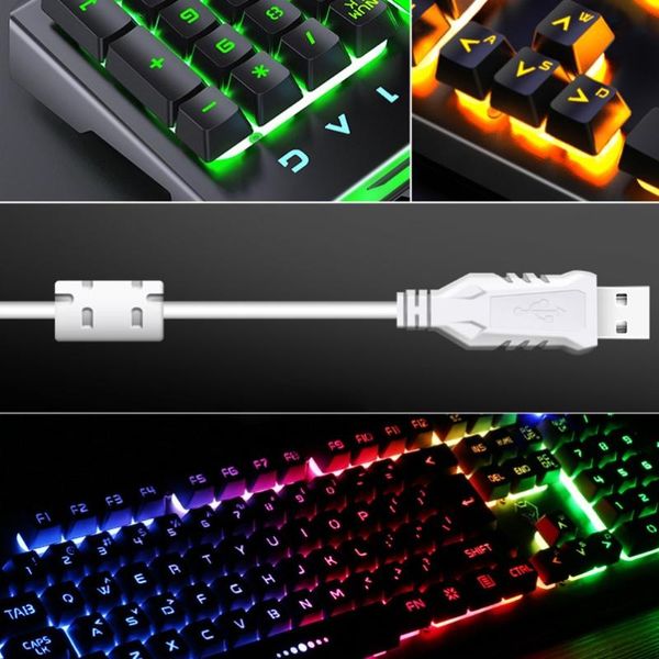 gaming keyboard mouse backlight wired usb ergonomic mechanical feel gamer rgb p9ya 
gaming keyboard mouse backlight wired usb ergonomic mechanical feel gamer rgb p9ya