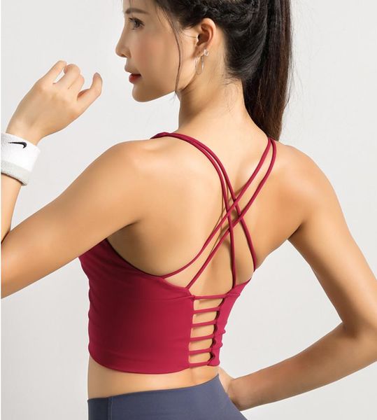 backless naked feel sport fitness workout bras vest women buttery soft stretchy yoga gym athletic crop brassiere, White;black
backless naked feel sport fitness workout bras vest women buttery soft stretchy yoga gym athletic crop brassiere, White;black