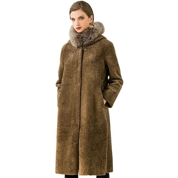 women's trench coats kamiying fur coat middle length 2021 winter style artificial both sides can be worn hooded pkhc715, Tan;black
women's trench coats kamiying fur coat middle length 2021 winter style artificial both sides can be worn hooded pkhc715, Tan;black