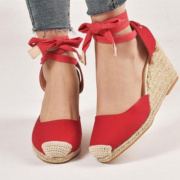 dress shoes wedge heels sandals women nice platform summer ladies thick bottom hemps vogue casual pumps female footwear plus size 43, Black
dress shoes wedge heels sandals women nice platform summer ladies thick bottom hemps vogue casual pumps female footwear plus size 43, Black