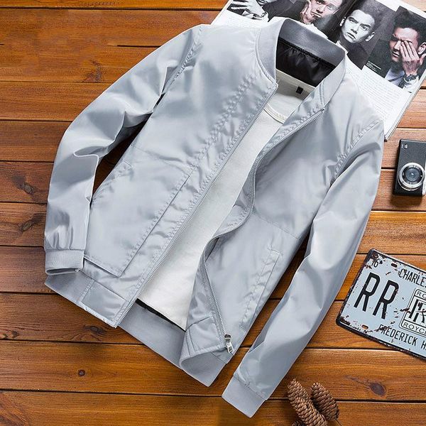men's jackets stand collar jacket spring summer thin section baseball uniform smooth fabric casual bomber men polyester, Black;brown
men's jackets stand collar jacket spring summer thin section baseball uniform smooth fabric casual bomber men polyester, Black;brown