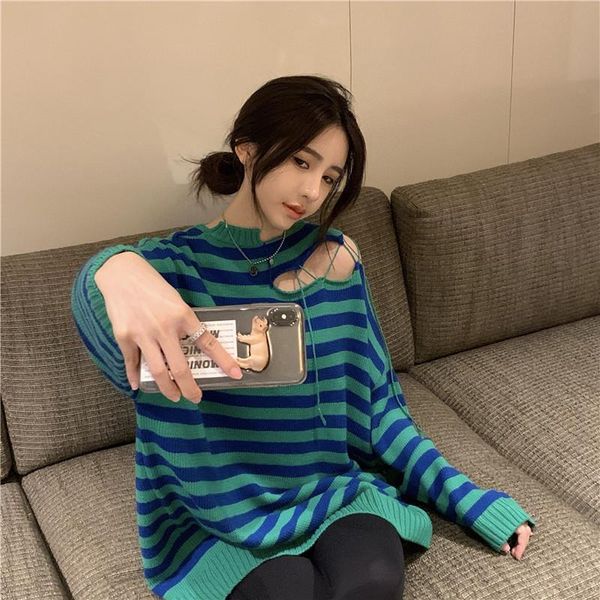 women's sweaters korean halter strapless women sweater autumn winter blue stripe knitted pullover causal pull jumper, White;black
women's sweaters korean halter strapless women sweater autumn winter blue stripe knitted pullover causal pull jumper, White;black